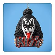 KISS Logo and Gene Simons Demon Bust Ornament